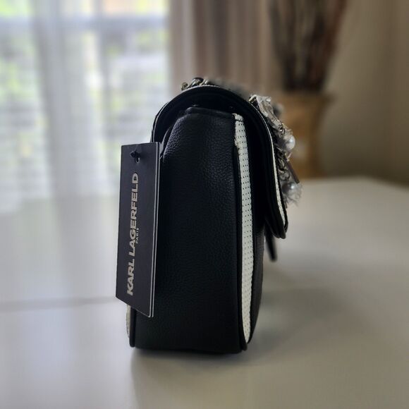 NEW! Karl Lagerfeld Paris Agyness Medium Shoulder Bag - Picture 7 of 14